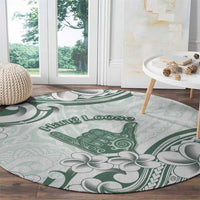 Aloha Hawaii Shaka Round Carpet Hang Loose Mint Version - Polynesian Pride