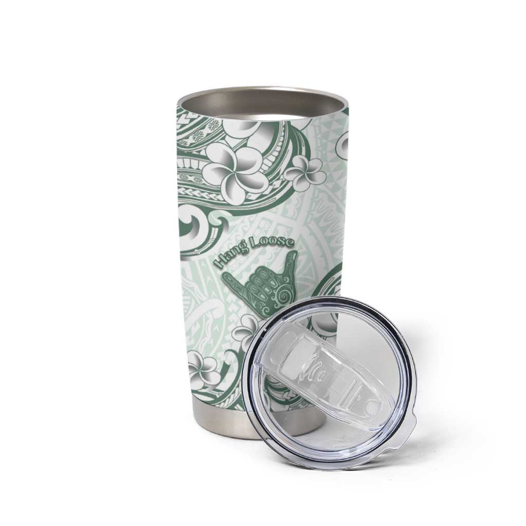 Aloha Hawaii Shaka Tumbler Cup Hang Loose Mint Version - Polynesian Pride