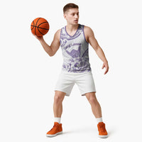 Aloha Hawaii Shaka Basketball Jersey Hang Loose Purple Version - Polynesian Pride