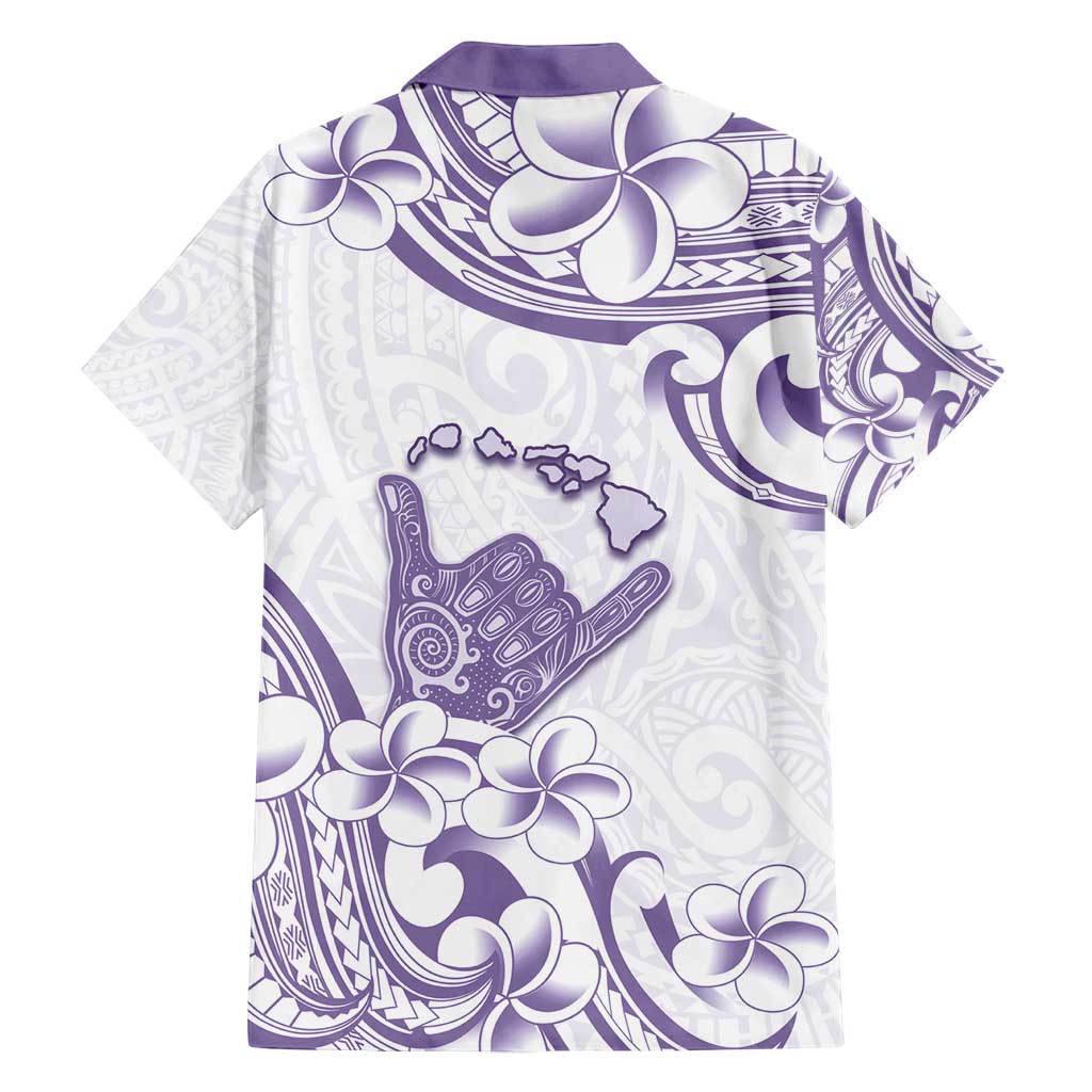 Aloha Hawaii Shaka Family Matching Off Shoulder Maxi Dress and Hawaiian Shirt Hang Loose Purple Version DT05 - Polynesian Pride