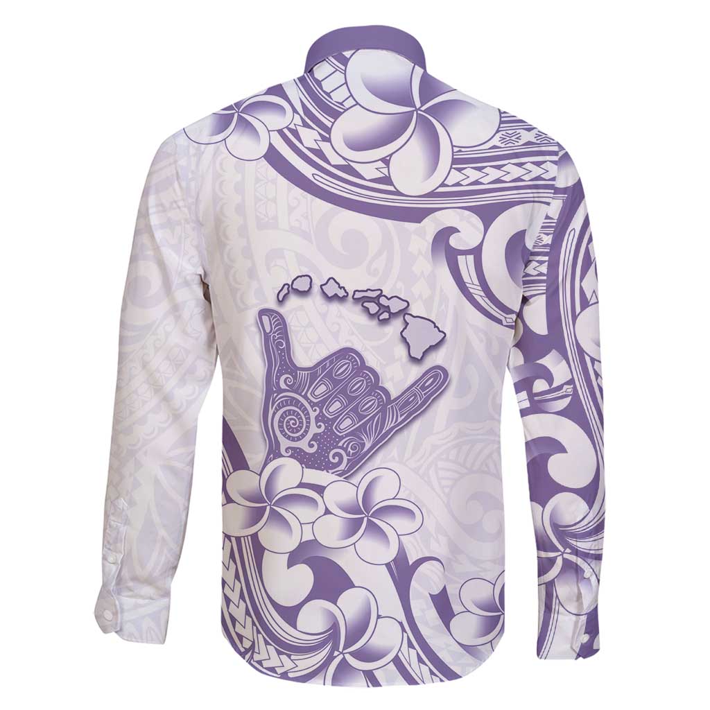 Aloha Hawaii Shaka Family Matching Off Shoulder Short Dress and Hawaiian Shirt Hang Loose Purple Version DT05 - Polynesian Pride