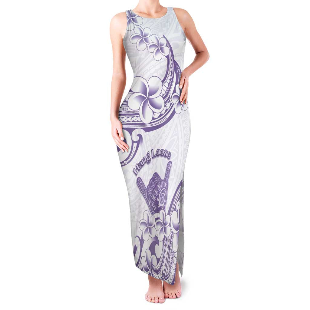 Aloha Hawaii Shaka Family Matching Tank Maxi Dress and Hawaiian Shirt Hang Loose Purple Version DT05 Mom's Dress Purple - Polynesian Pride