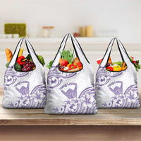 Aloha Hawaii Shaka Grocery Bag Hang Loose Purple Version DT05 3-pack One Size Purple - Polynesian Pride