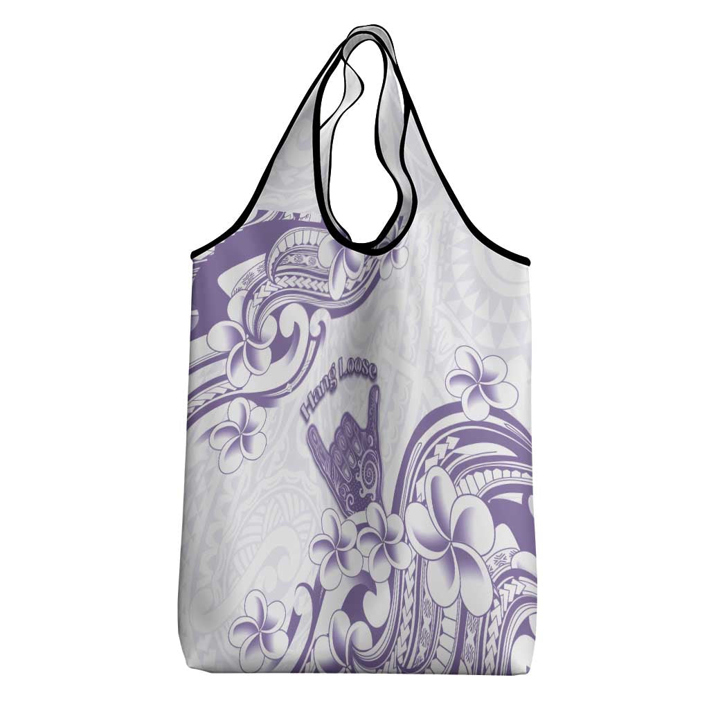 Aloha Hawaii Shaka Grocery Bag Hang Loose Purple Version DT05 - Polynesian Pride