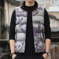 Aloha Hawaii Shaka Sleeveless Puffer Jacket Hang Loose Purple Version DT05 - Polynesian Pride