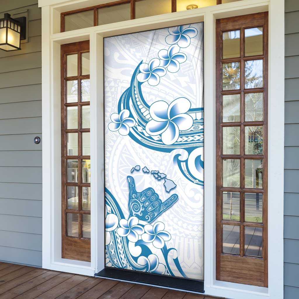 Aloha Hawaii Shaka Door Cover Hang Loose Blue Version - Polynesian Pride