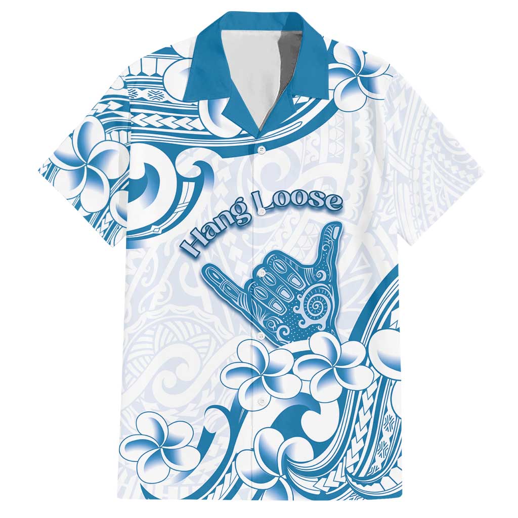 Aloha Hawaii Shaka Hawaiian Shirt Hang Loose Blue Version DT05 Blue - Polynesian Pride