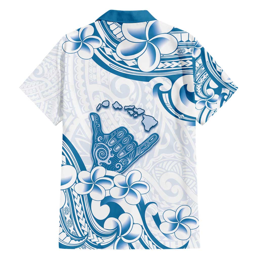 Aloha Hawaii Shaka Hawaiian Shirt Hang Loose Blue Version DT05 - Polynesian Pride