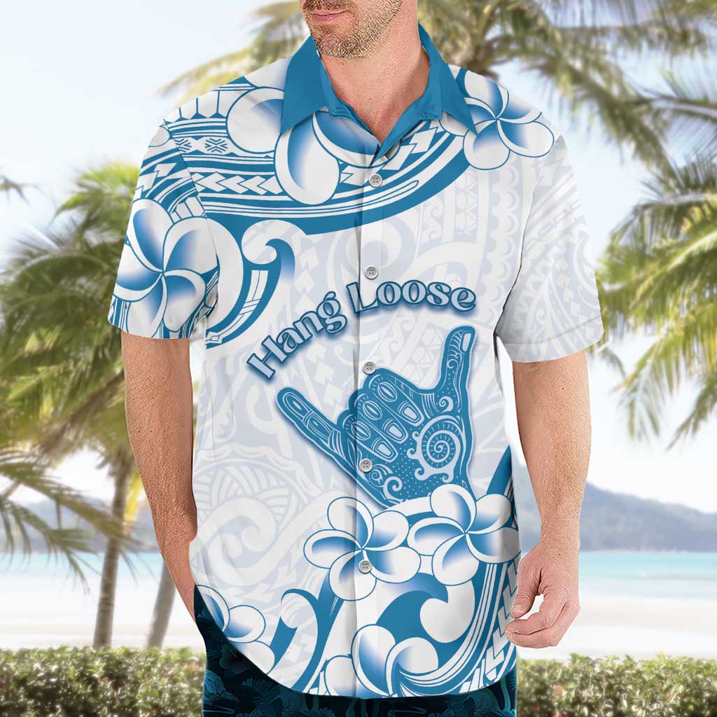 Aloha Hawaii Shaka Hawaiian Shirt Hang Loose Blue Version DT05 - Polynesian Pride