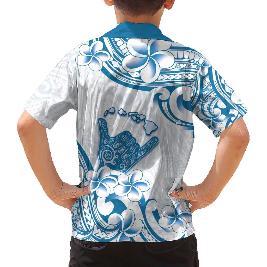 Aloha Hawaii Shaka Hawaiian Shirt Hang Loose Blue Version DT05 - Polynesian Pride