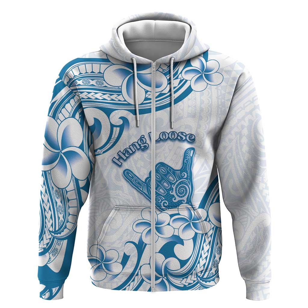 Aloha Hawaii Shaka Hoodie Hang Loose Blue Version - Polynesian Pride