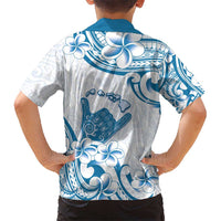 Aloha Hawaii Shaka Kid Hawaiian Shirt Hang Loose Blue Version DT05 - Polynesian Pride