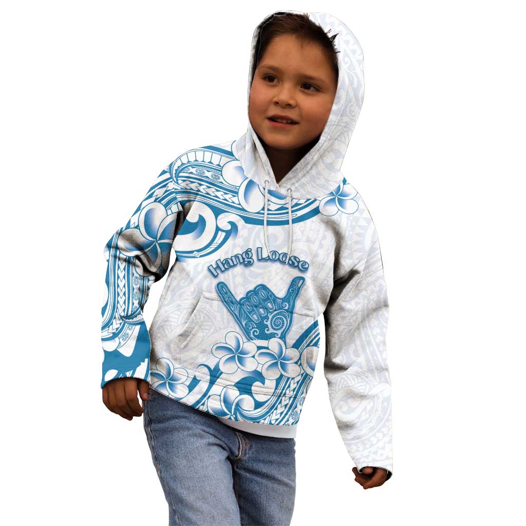 Aloha Hawaii Shaka Kid Hoodie Hang Loose Blue Version DT05 - Polynesian Pride