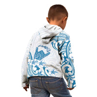 Aloha Hawaii Shaka Kid Hoodie Hang Loose Blue Version DT05 - Polynesian Pride