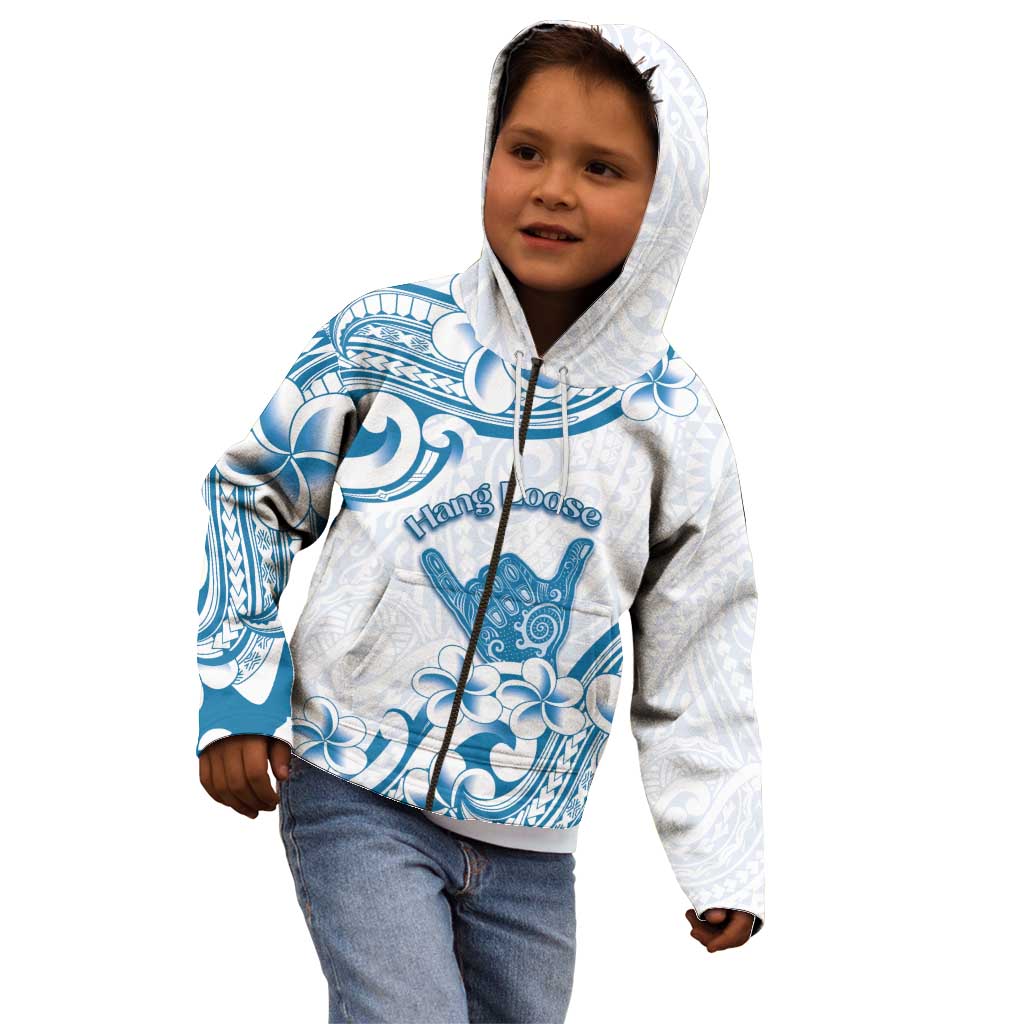 Aloha Hawaii Shaka Kid Hoodie Hang Loose Blue Version DT05 - Polynesian Pride