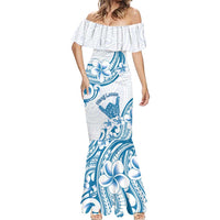 Aloha Hawaii Shaka Mermaid Dress Hang Loose Blue Version DT05 - Polynesian Pride