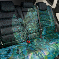 New Zealand Dart Back Car Seat Cover Maori Fern With Paua Shell - Polynesian Pride