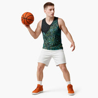Personalised New Zealand Dart Basketball Jersey Maori Fern With Paua Shell DT05 - Polynesian Pride