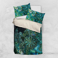 New Zealand Dart Bedding Set Maori Fern With Paua Shell - Polynesian Pride