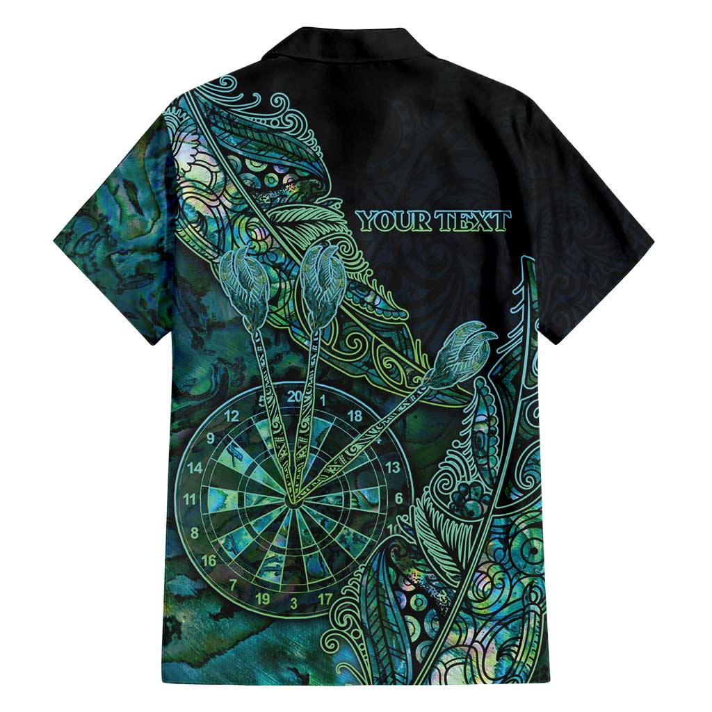 Personalised New Zealand Dart Family Matching Off Shoulder Maxi Dress and Hawaiian Shirt Maori Fern With Paua Shell DT05 - Polynesian Pride