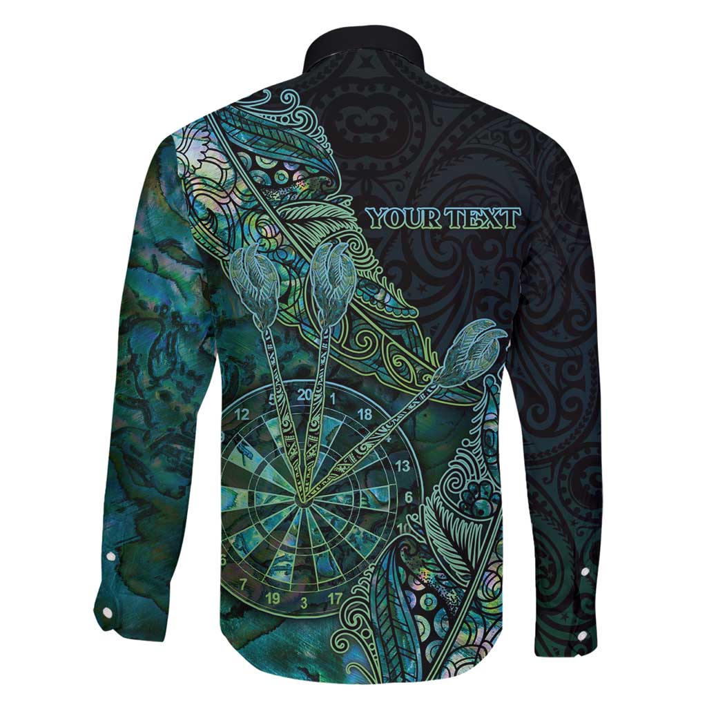 Personalised New Zealand Dart Family Matching Summer Maxi Dress and Hawaiian Shirt Maori Fern With Paua Shell DT05 - Polynesian Pride