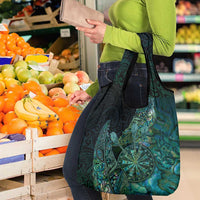 New Zealand Dart Grocery Bag Maori Fern With Paua Shell - Polynesian Pride