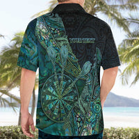 Personalised New Zealand Dart Hawaiian Shirt Maori Fern With Paua Shell DT05 - Polynesian Pride