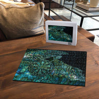 New Zealand Dart Puzzle Maori Fern With Paua Shell DT05 - Polynesian Pride