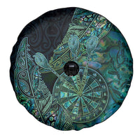 New Zealand Dart Spare Tire Cover Maori Fern With Paua Shell DT05 - Polynesian Pride