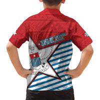 West Papua Morning Star Family Matching Puletasi and Hawaiian Shirt One People One Soul DT05 - Polynesian Pride