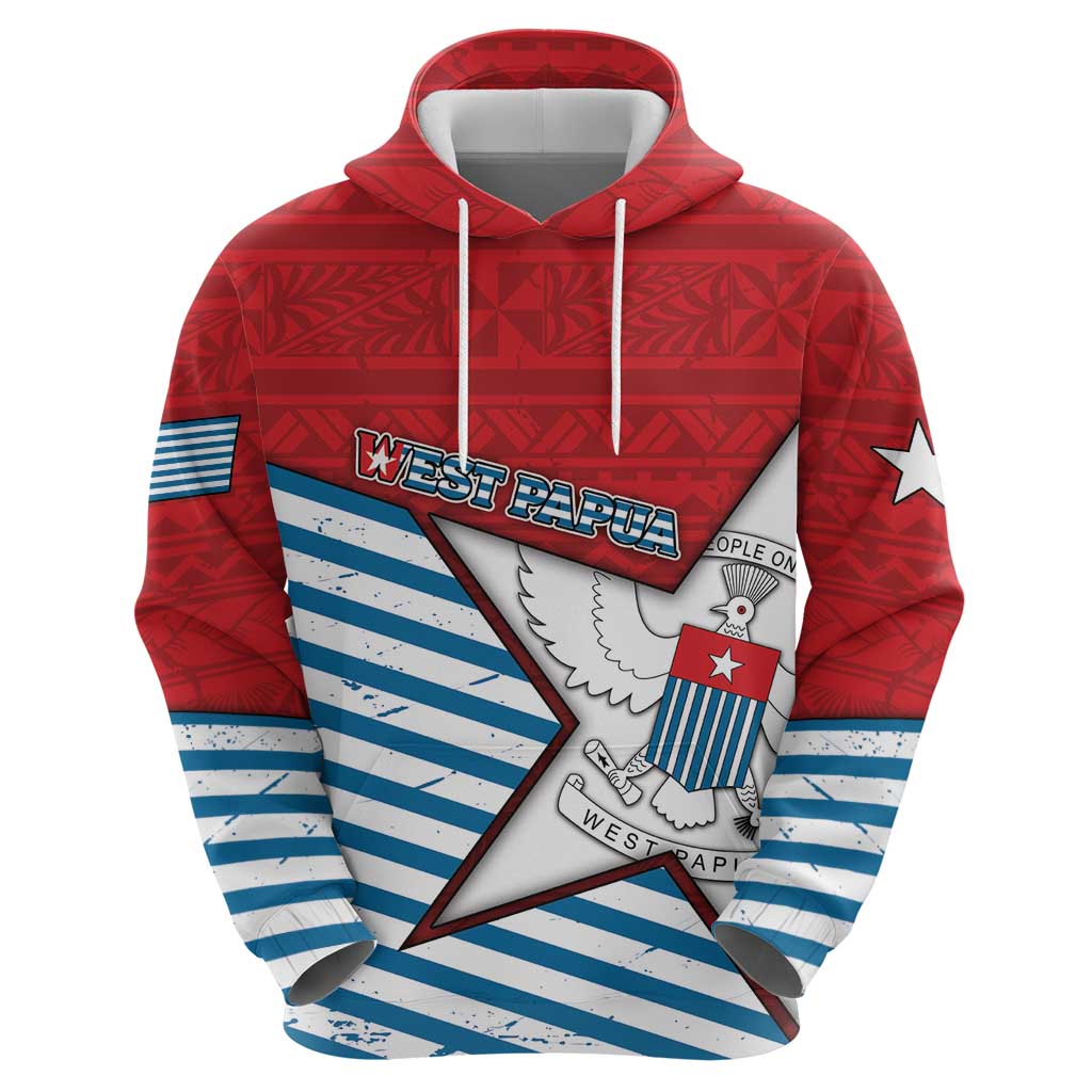 West Papua Morning Star Hoodie One People One Soul - Polynesian Pride