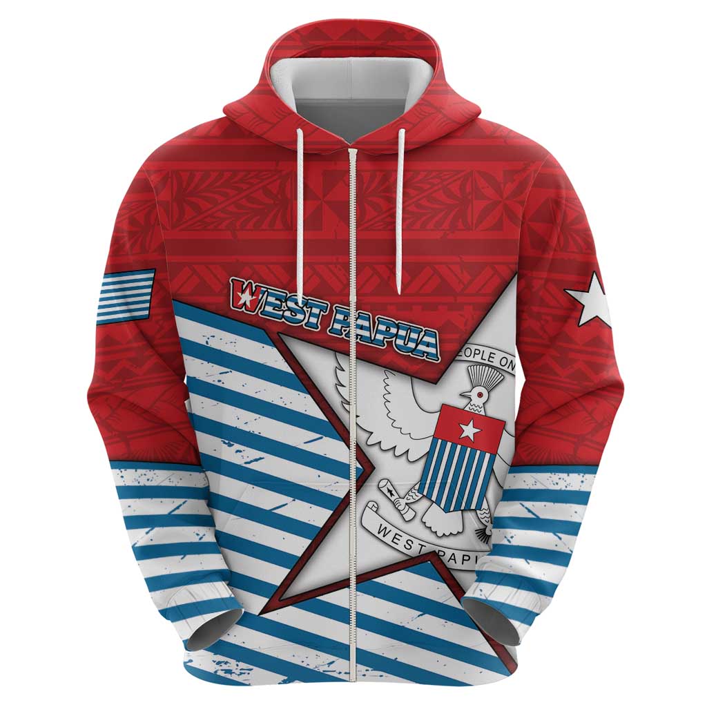 West Papua Morning Star Hoodie One People One Soul - Polynesian Pride