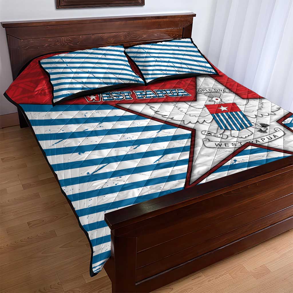 West Papua Morning Star Quilt Bed Set One People One Soul - Polynesian Pride