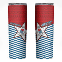 West Papua Morning Star Skinny Tumbler One People One Soul DT05 Red - Polynesian Pride