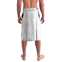 Custom New Zealand Football Lavalava Silver Fern Maori Pattern Monochrome DT05 - Polynesian Pride