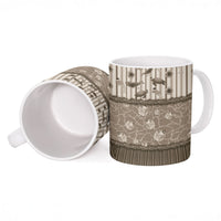 Hawaii Christmas In July Ceramic Mug Beige Mele Kalikimaka Sea Animals DT05 - Polynesian Pride