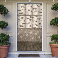 Hawaii Christmas In July Door Cover Beige Mele Kalikimaka Sea Animals DT05 Beige - Polynesian Pride