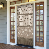Hawaii Christmas In July Door Cover Beige Mele Kalikimaka Sea Animals DT05 - Polynesian Pride
