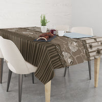 Hawaii Christmas In July Tablecloth Beige Mele Kalikimaka Sea Animals DT05 - Polynesian Pride