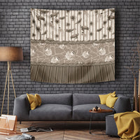 Hawaii Christmas In July Tapestry Beige Mele Kalikimaka Sea Animals DT05 Beige - Polynesian Pride