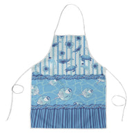Hawaii Christmas In July Apron Sky Blue Mele Kalikimaka Sea Animals