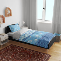 Hawaii Christmas In July Bedding Set Sky Blue Mele Kalikimaka Sea Animals DT05 - Polynesian Pride