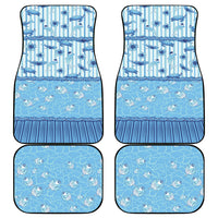 Hawaii Christmas In July Car Mats Sky Blue Mele Kalikimaka Sea Animals