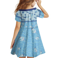 Hawaii Christmas In July Family Matching Mermaid Dress and Hawaiian Shirt Sky Blue Mele Kalikimaka Sea Animals DT05 - Polynesian Pride