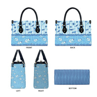 Hawaii Christmas In July Leather Bag Sky Blue Mele Kalikimaka Sea Animals DT05 - Polynesian Pride