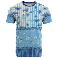 Hawaii Christmas In July T Shirt Sky Blue Mele Kalikimaka Sea Animals