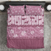 Hawaii Christmas In July Bedding Set Dusty Pink Mele Kalikimaka Sea Animals DT05 Pink - Polynesian Pride