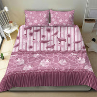 Hawaii Christmas In July Bedding Set Dusty Pink Mele Kalikimaka Sea Animals DT05 - Polynesian Pride