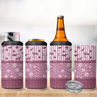 Hawaii Christmas In July 4 in 1 Can Cooler Tumbler Dusty Pink Mele Kalikimaka Sea Animals DT05 - Polynesian Pride