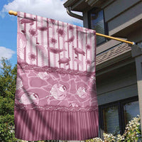 Hawaii Christmas In July Garden Flag Dusty Pink Mele Kalikimaka Sea Animals DT05 - Polynesian Pride